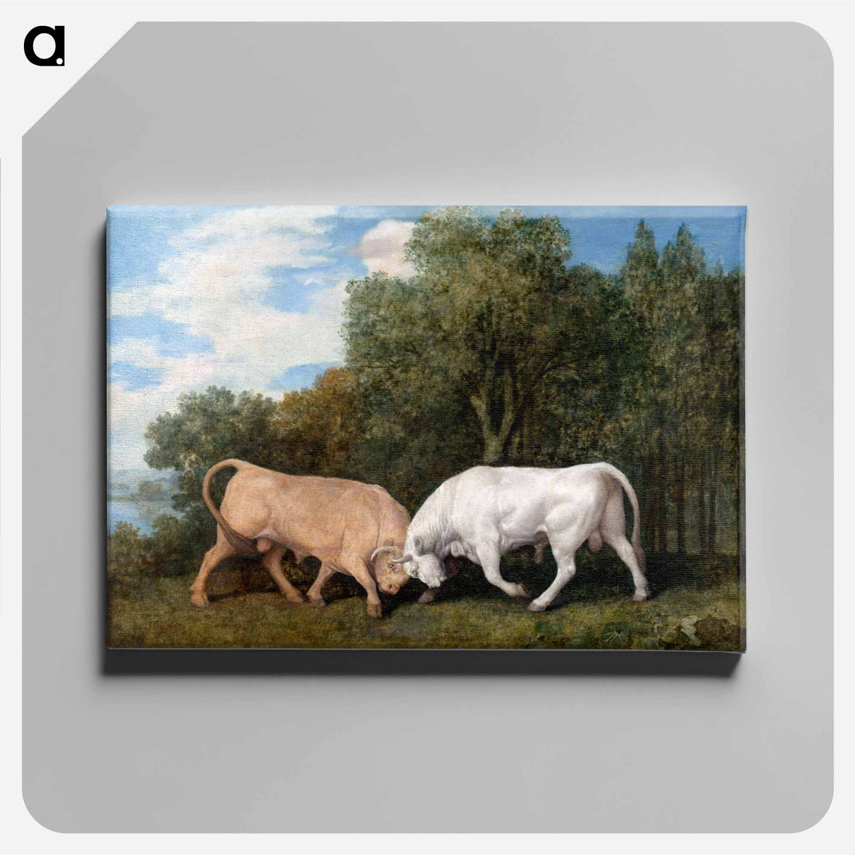 アートパネル-Bulls Fighting
- ジョージ スタッブス Canvas.