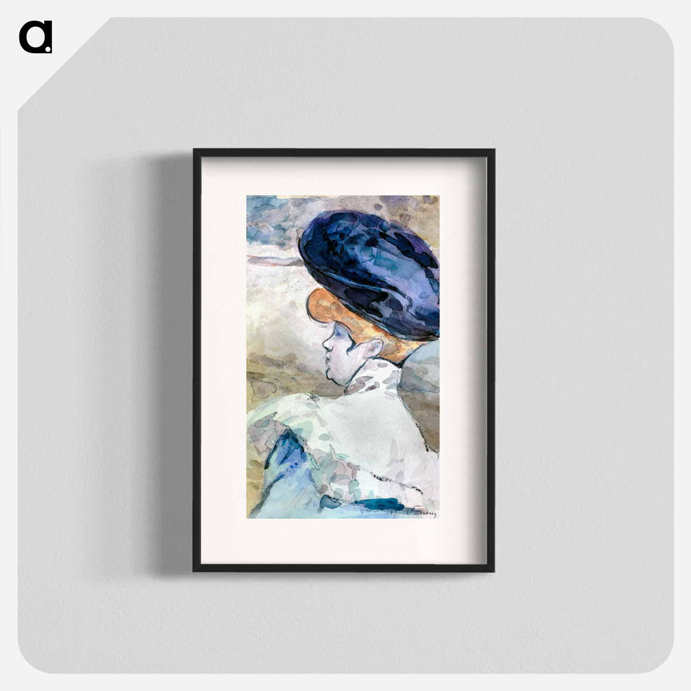 Woman in profile - アンリ ソム Poster.