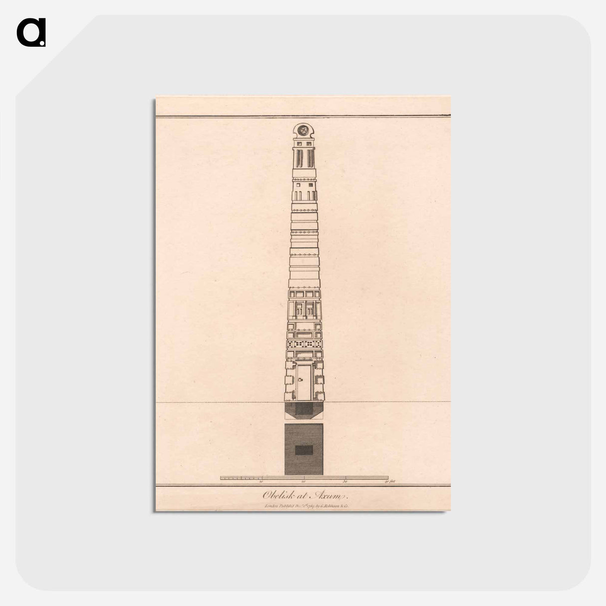 アートポストカード-Obelisk at Axum
- ジェームス ヒース Postcard.