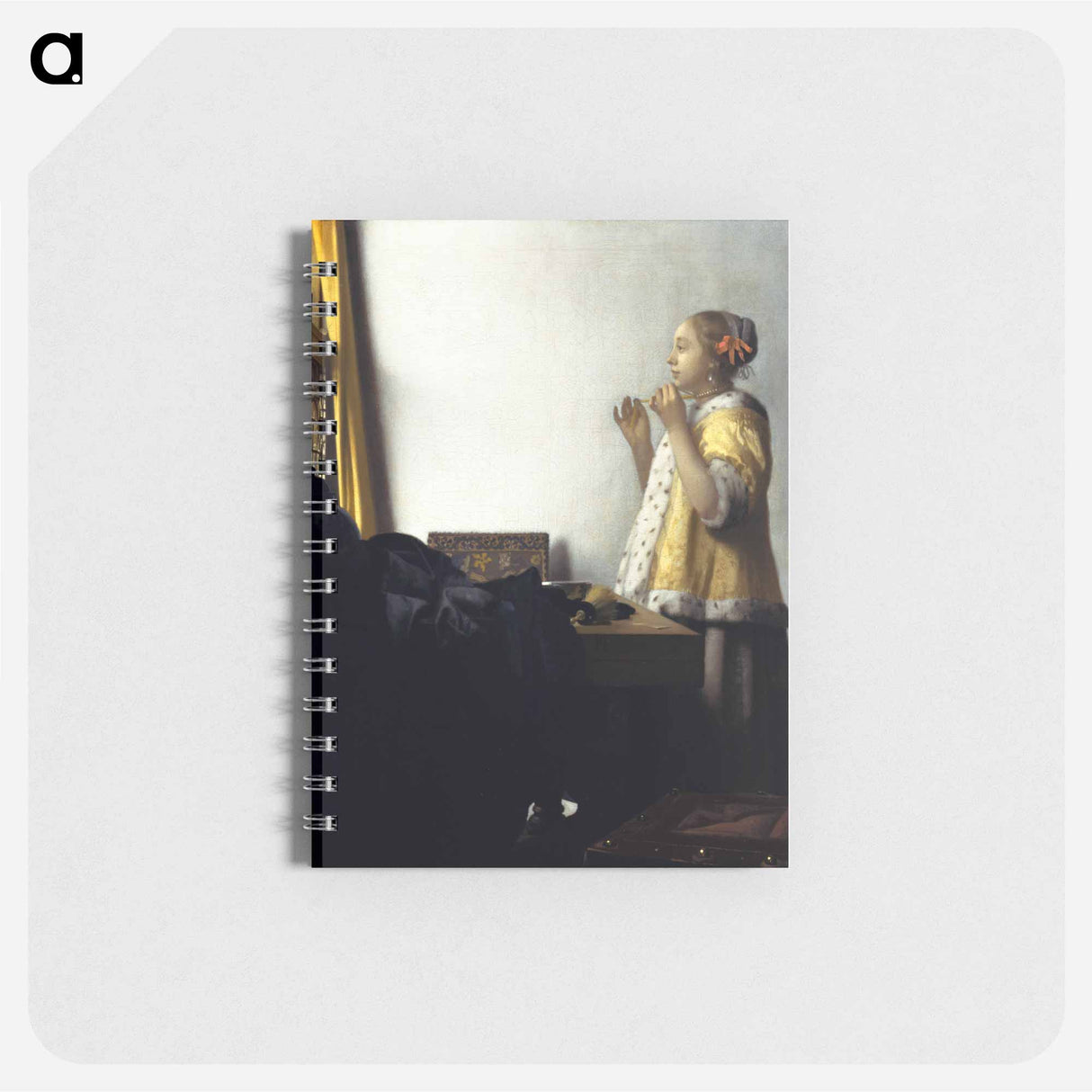 Young Woman with a Pearl Necklace - ヨハネス フェルメール Memo.