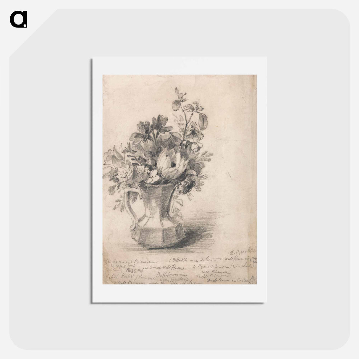 アートポストカード-Flowers in a Pitcher
- ジョン コンスタブル Postcard.