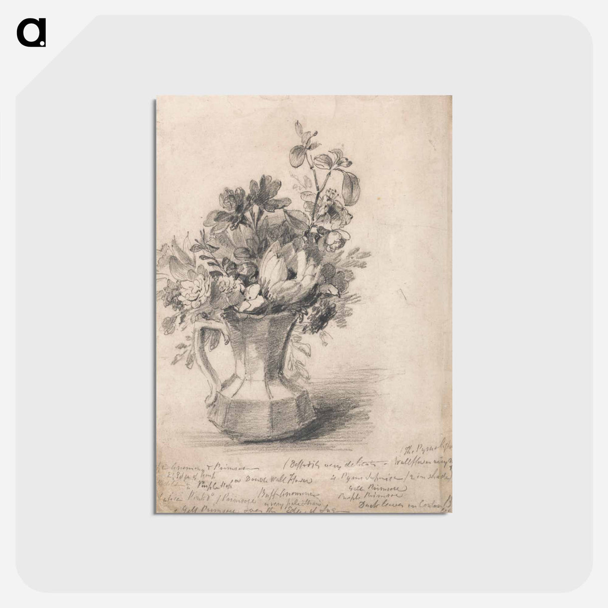 アートポストカード-Flowers in a Pitcher
- ジョン コンスタブル Postcard.