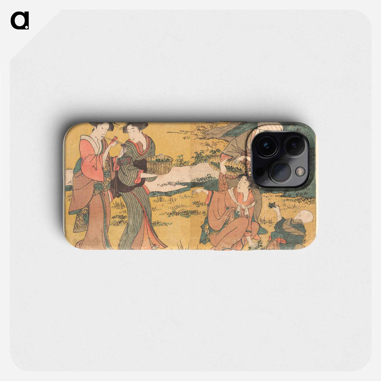 Girls Picking Green Leaves - 喜多川 歌麿 Phone Case.