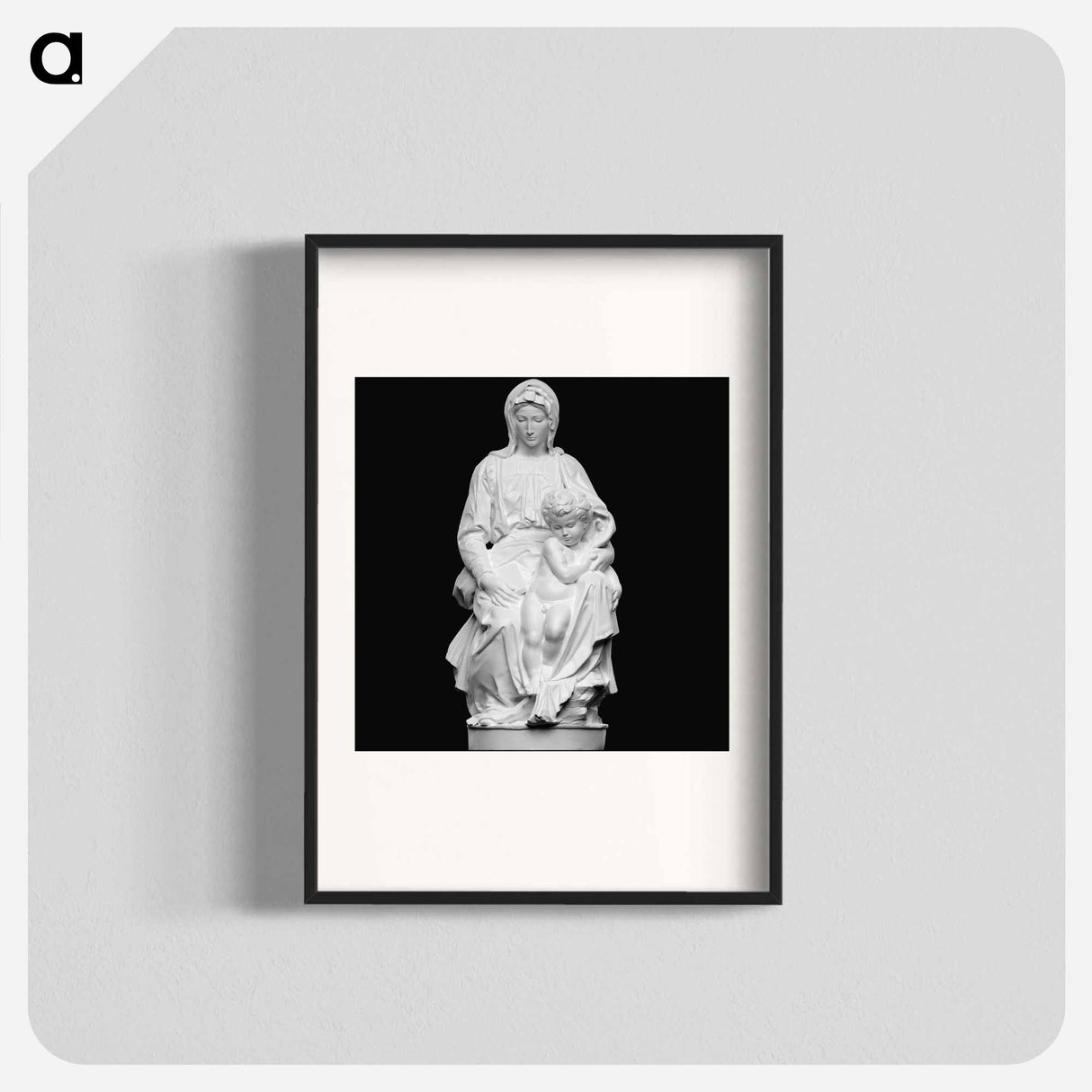 Madonna of Bruges - Michelangelo Buonarroti Poster.