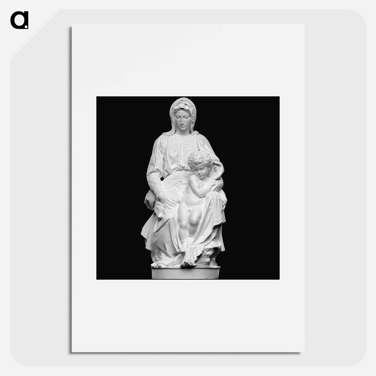 Madonna of Bruges - Michelangelo Buonarroti Poster.