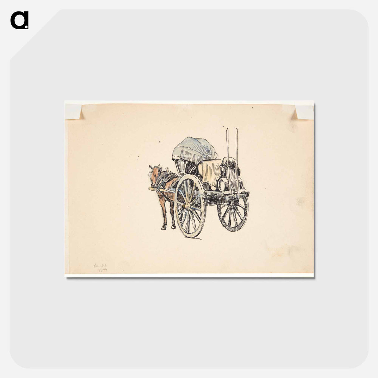 アートポストカード-Italian Freight Car
- ピーター ハンセン Postcard.