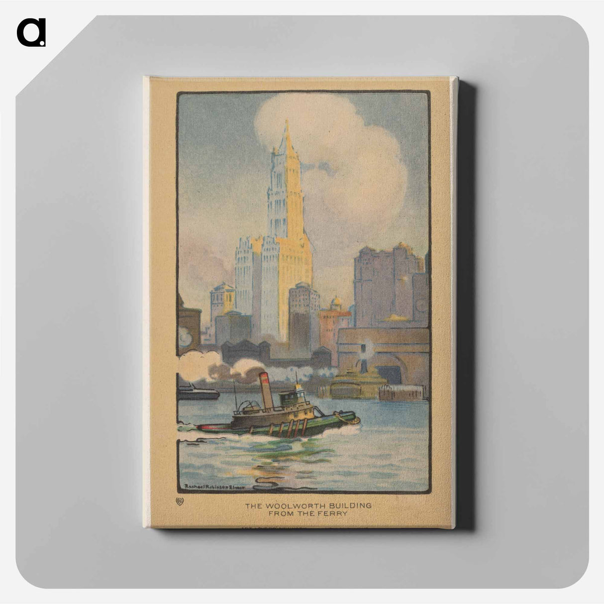 アートパネル-The Woolworth Building from the Ferry
- レイチェル ロビンソン エルマー Canvas.