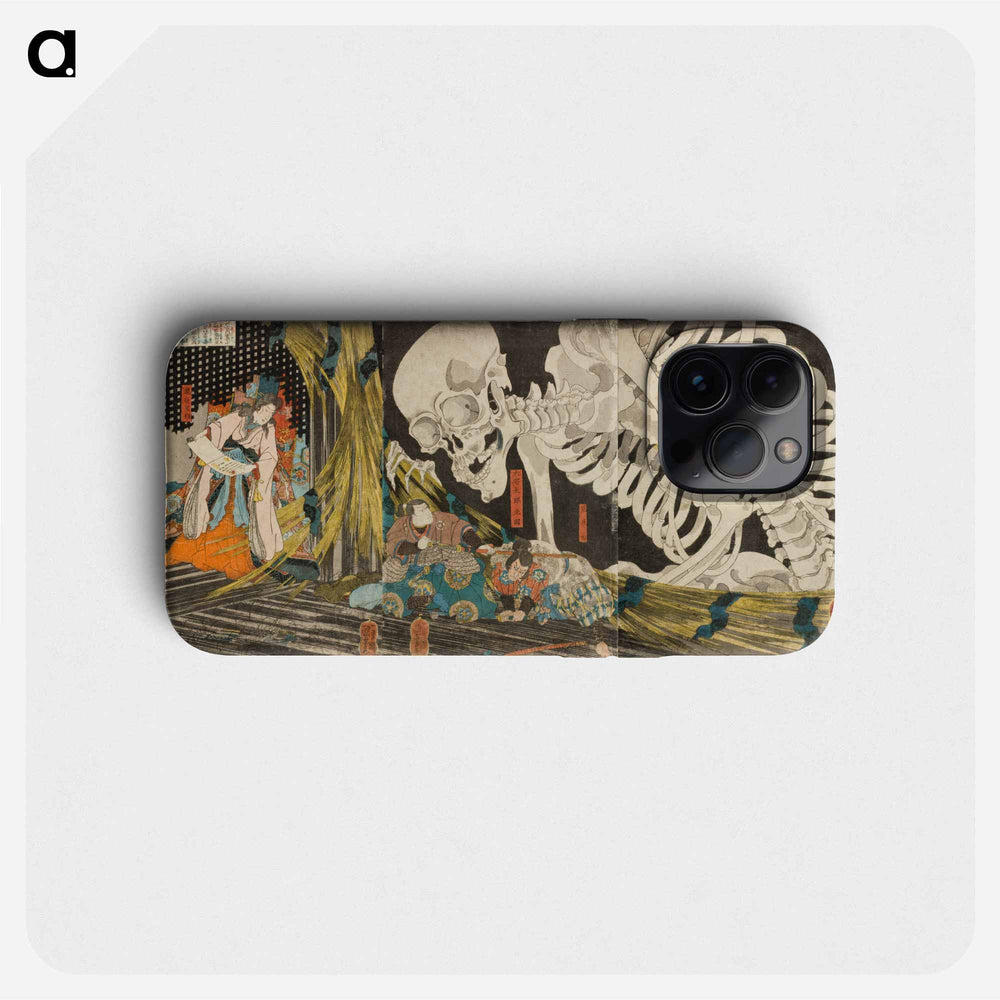In the Ruined Palace at Sōma, Masakado's Daughter Takiyasha Uses Sorcery to Gather Allies - 歌川 国芳 Phone Case.
