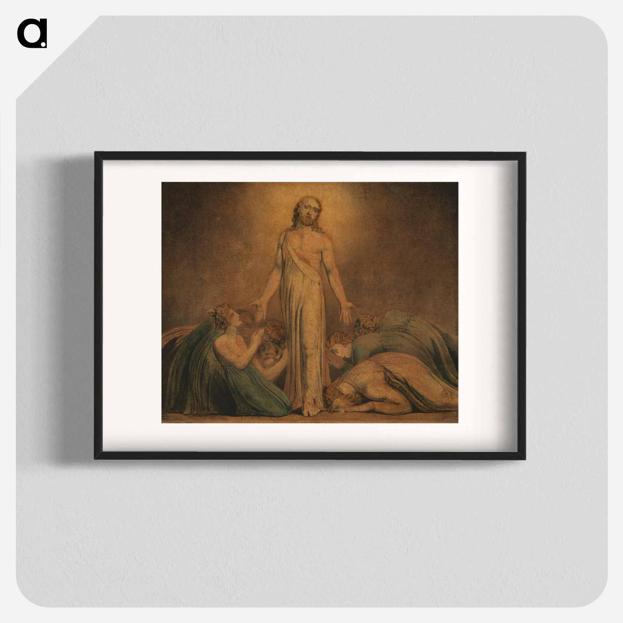 Christ Appearing to the Apostles after the Resurrection - William Blake Poster.
