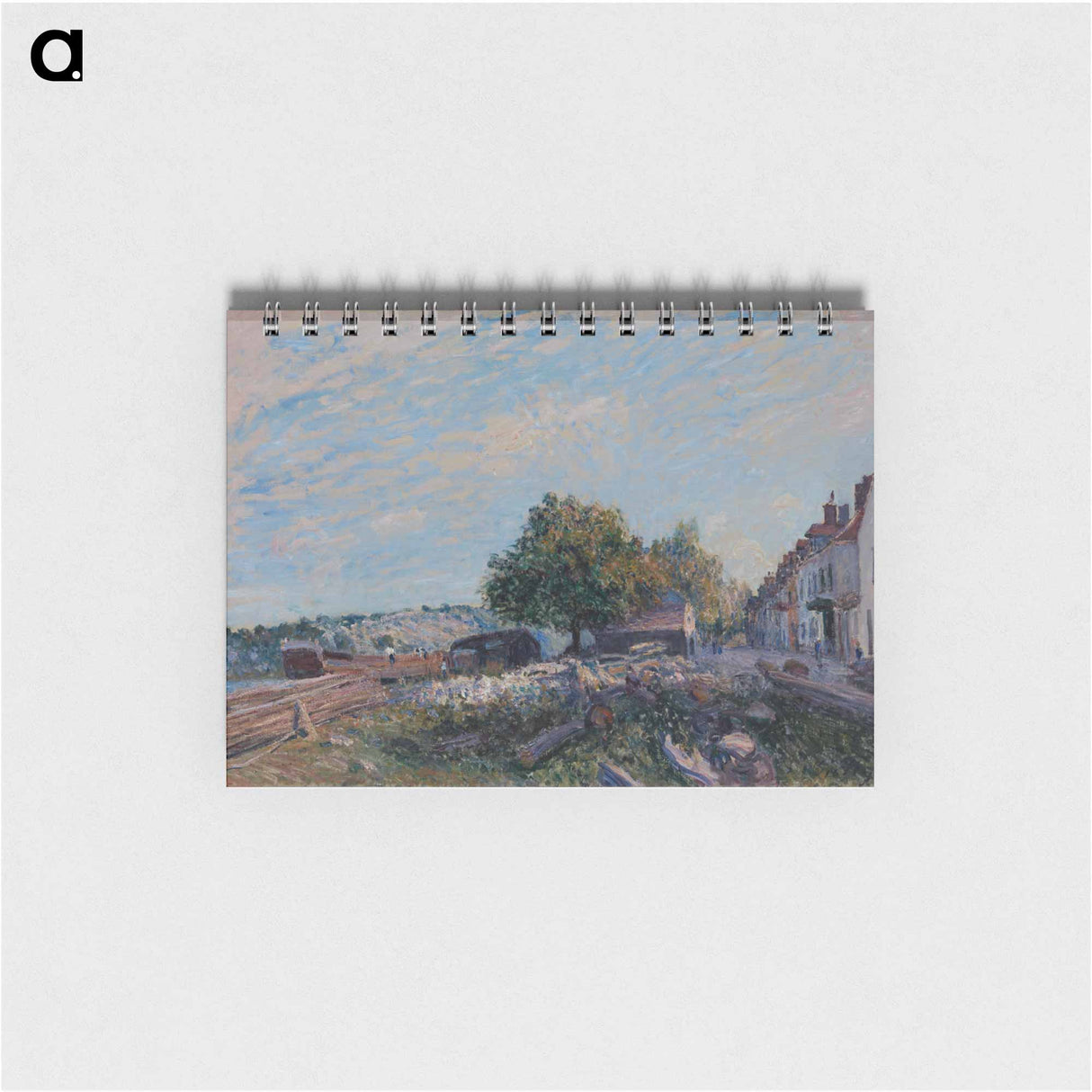 Saint Mammes-Morning - アルフレッド シスレー Memo.