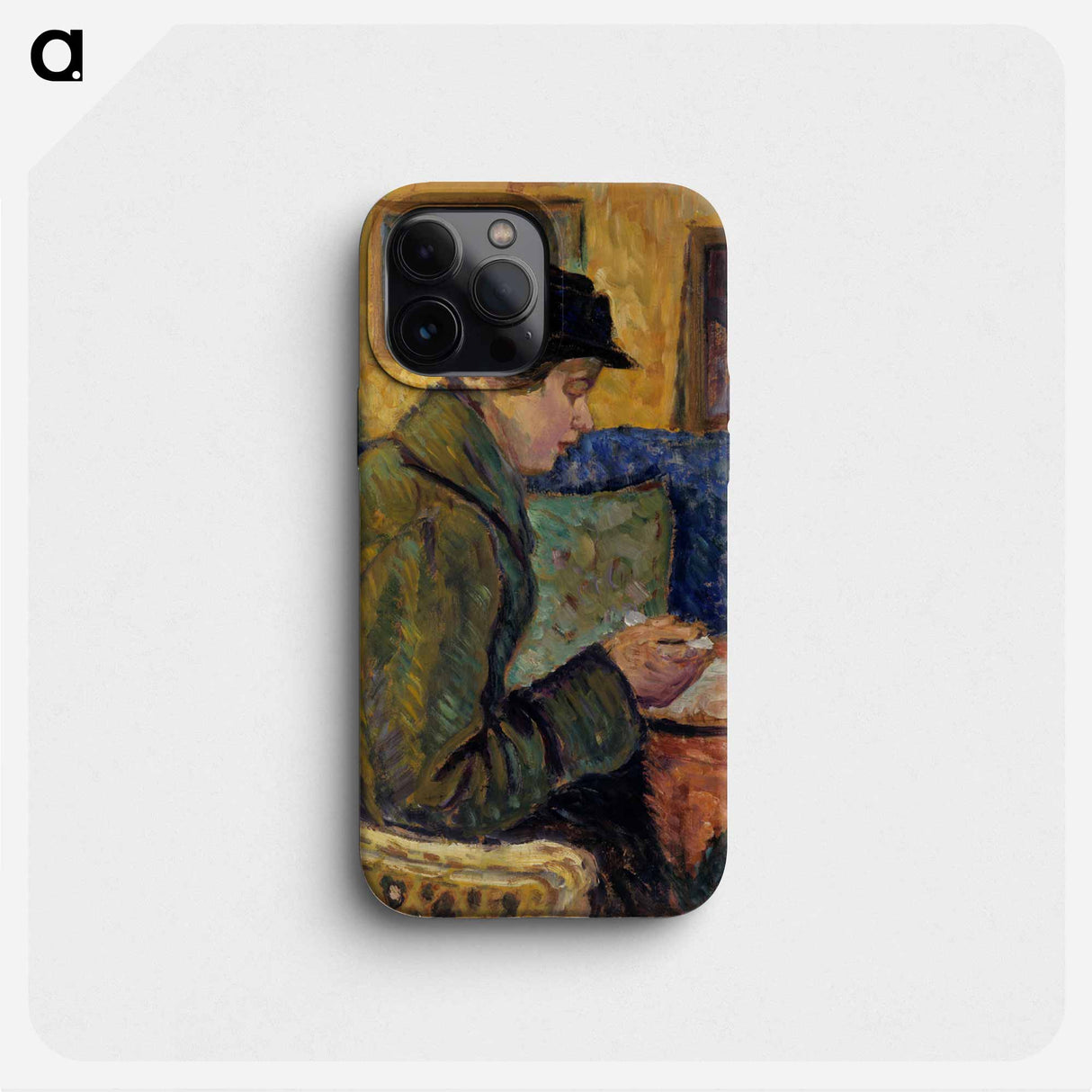 Woman in profile - アルフレッド ウィリアム フィンチ Phone Case.