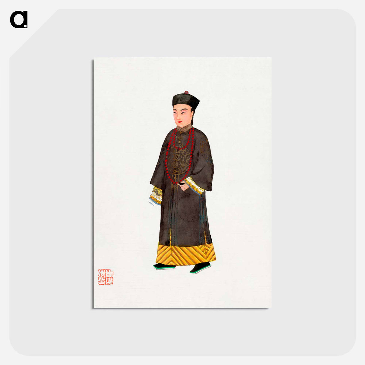 アートポストカード-Emperor's Court Costume
- 中国の衣装 Postcard.