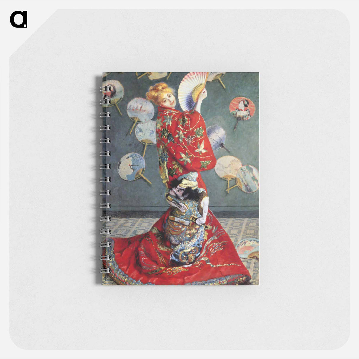 アートメモ帳-Camille Monet In Japanese Costume - クロード モネ Memo.