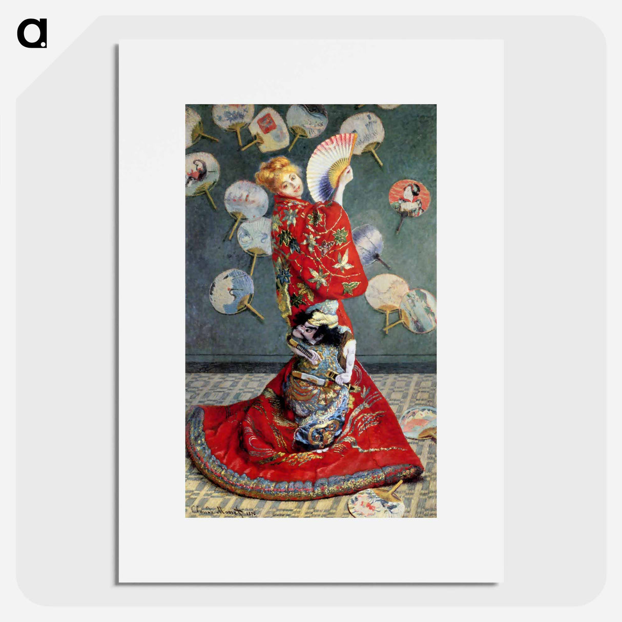 アートポスター-Camille Monet In Japanese Costume - クロード モネ Poster.