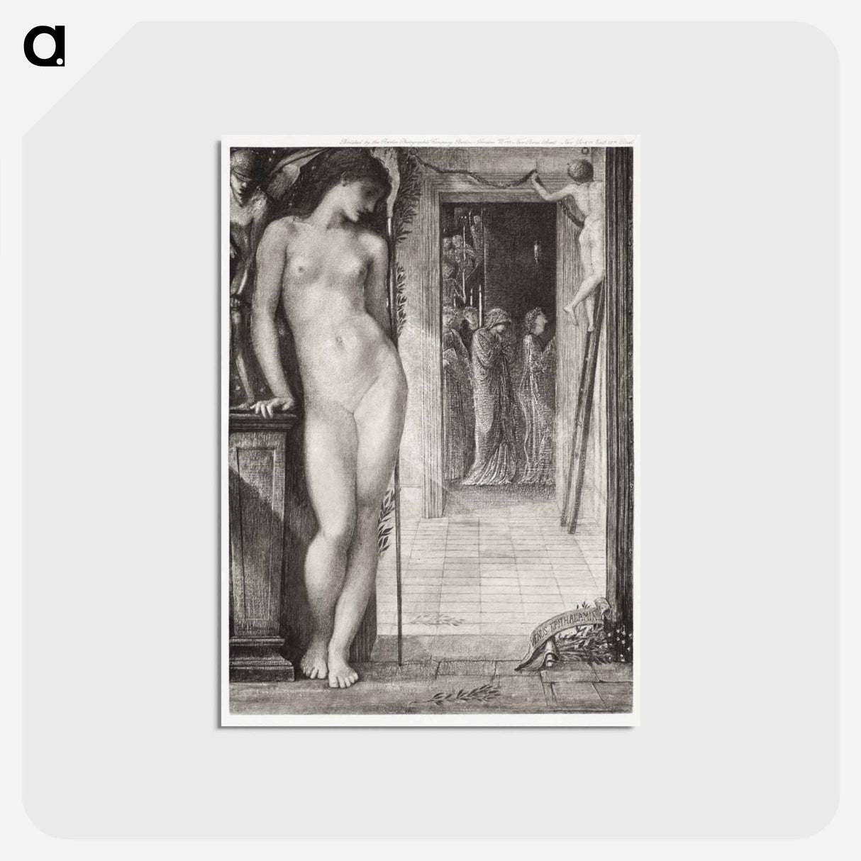 アートポストカード-Venus Epithalamia - エドワード バーン ジョーンズ Postcard.