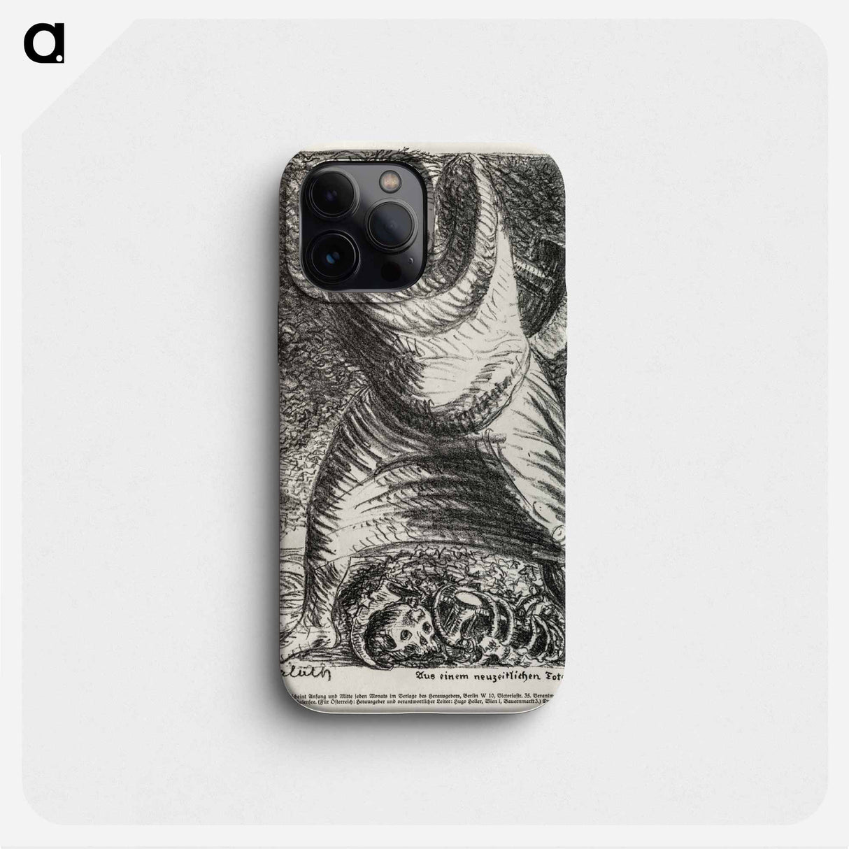 From a Modern Dance of Death (Aus einem neuzeitlichen Totentanz) - エルンスト ハインリヒ バルラッハ Phone Case.