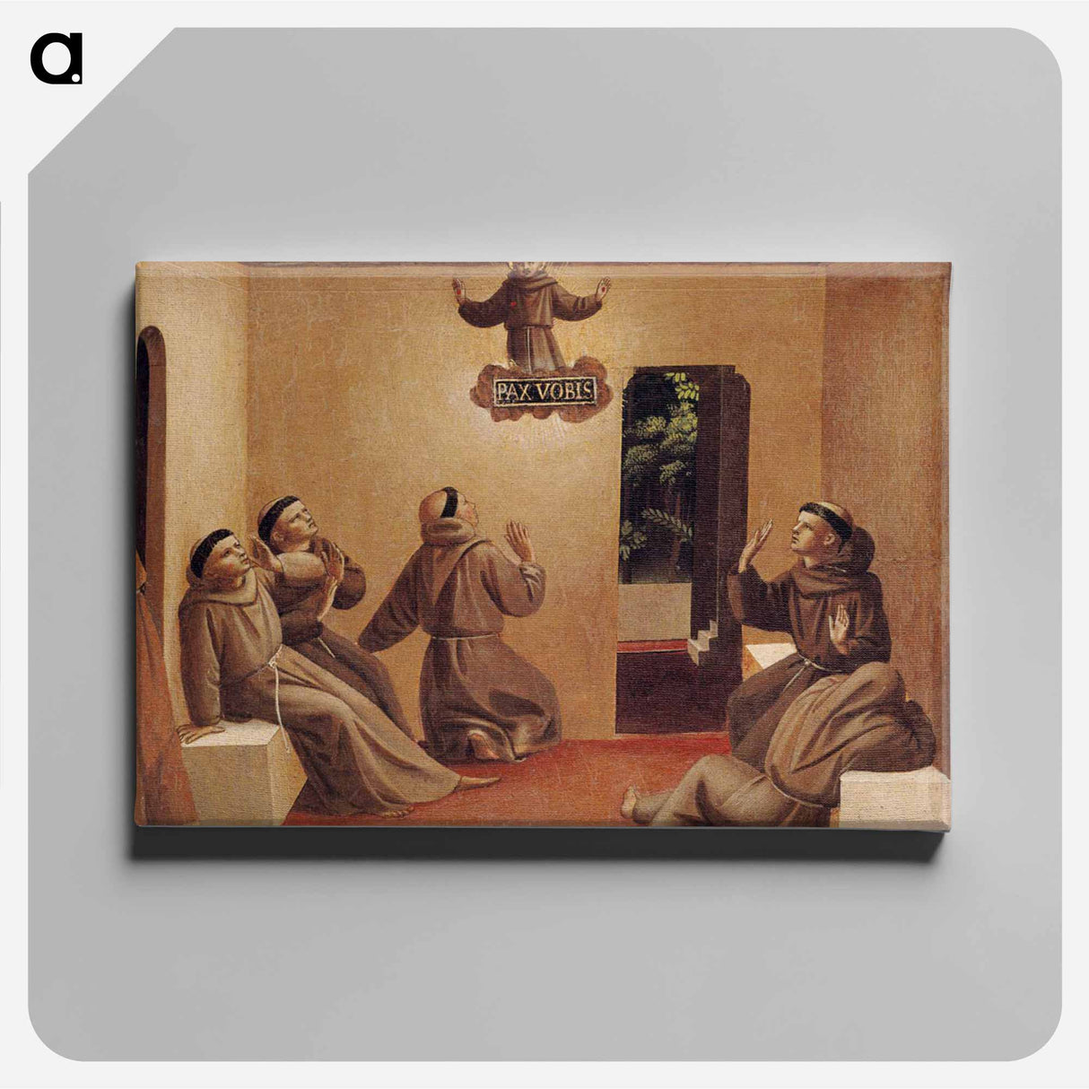アートパネル-Apparition of St. Francis at Arles - フラ アンジェリコ Canvas.