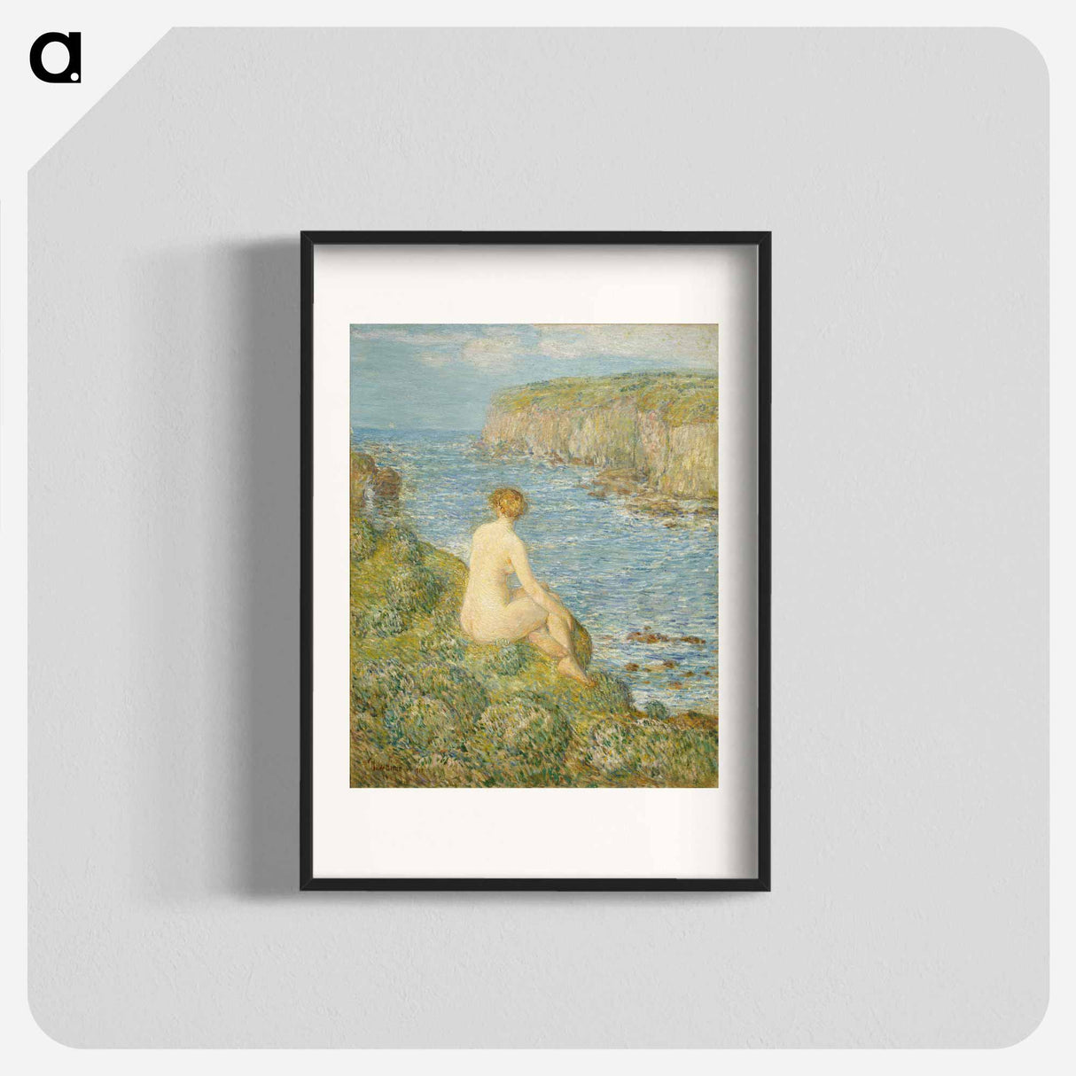 Nymph and Sea - Frederick Childe Hassam Poster.