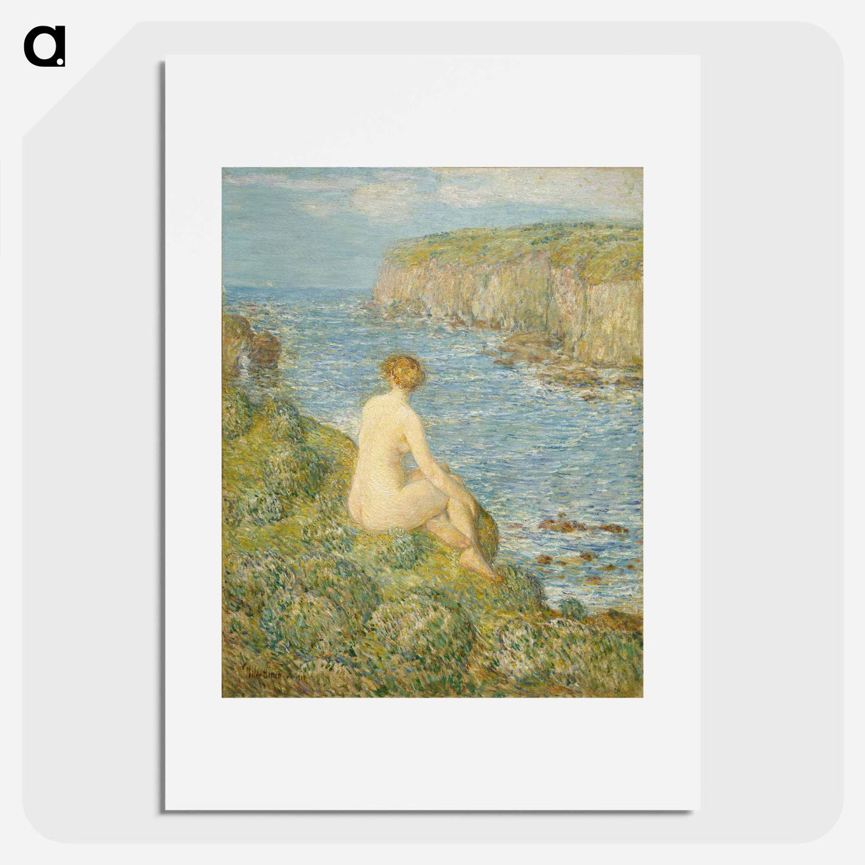 Nymph and Sea - Frederick Childe Hassam Poster.
