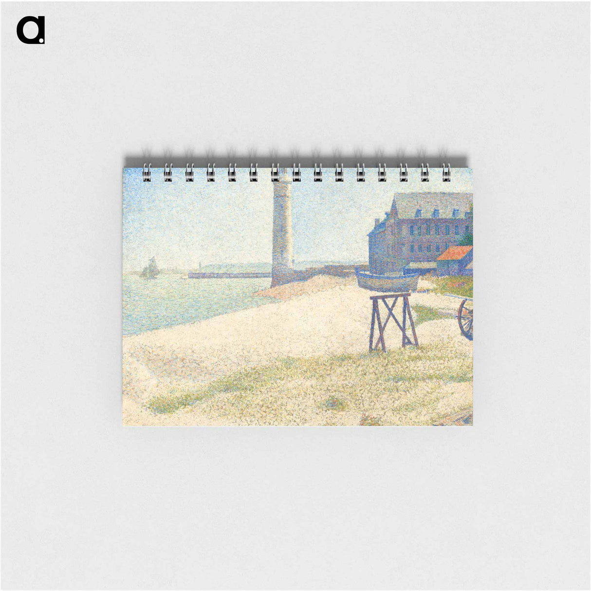 The Lighthouse at Honfleur - ジョルジュ スーラ Memo.