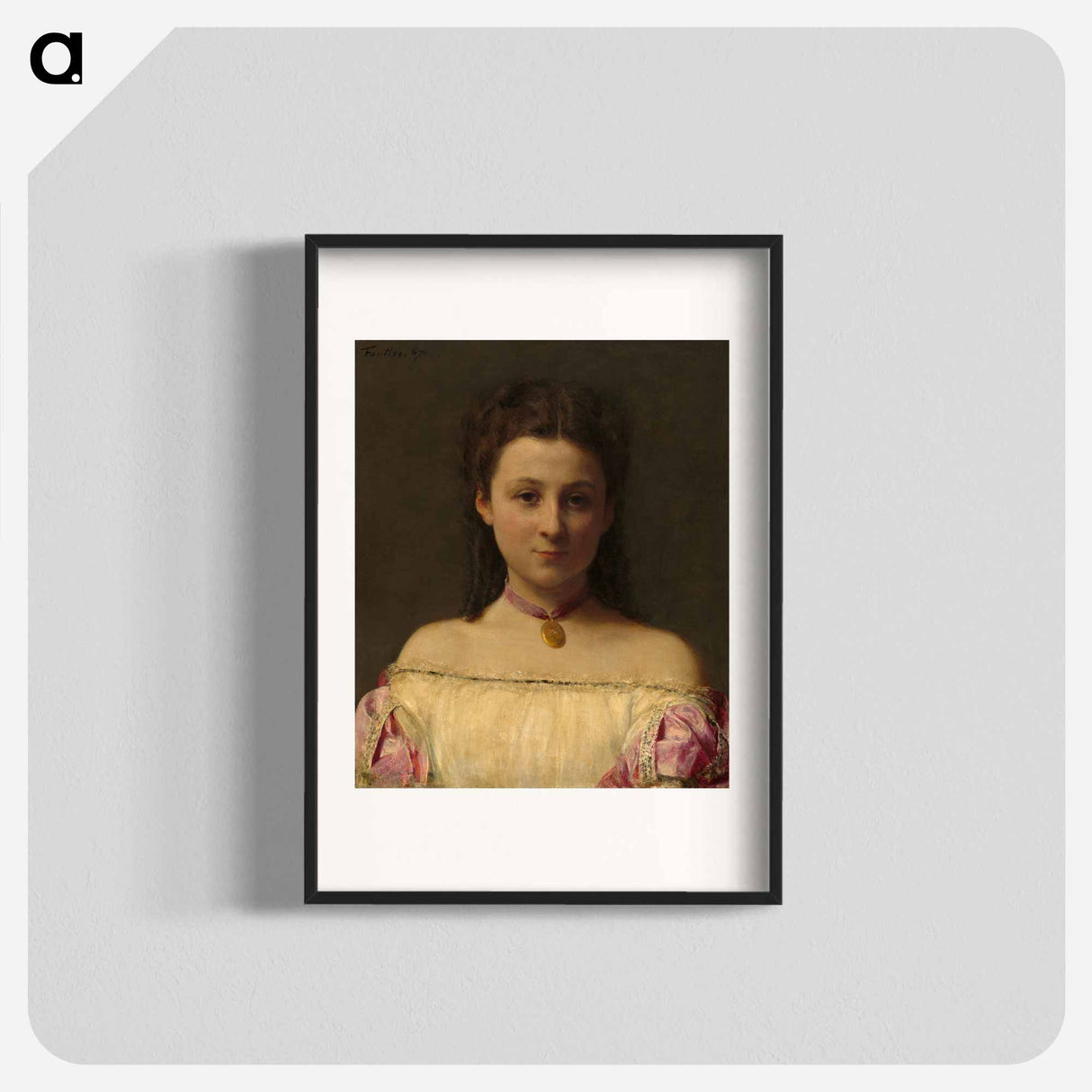 Mademoiselle de Fitz-James - アンリ ファンタン ラトゥール Poster.