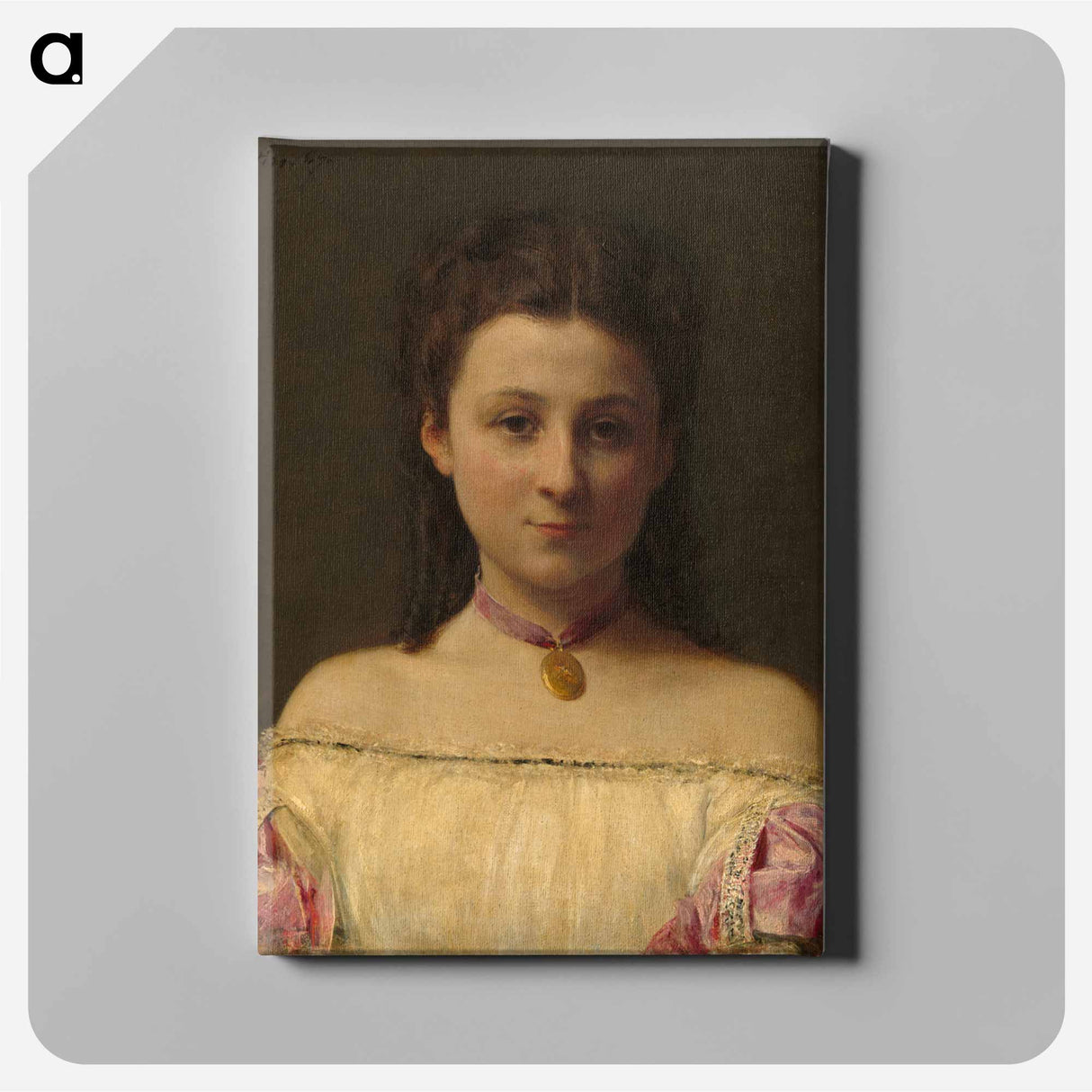 Mademoiselle de Fitz-James - アンリ ファンタン ラトゥール Canvas.