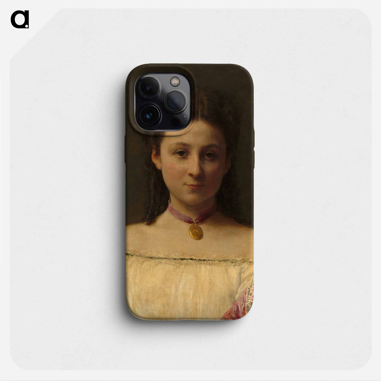 Mademoiselle de Fitz-James - アンリ ファンタン ラトゥール Phone Case.
