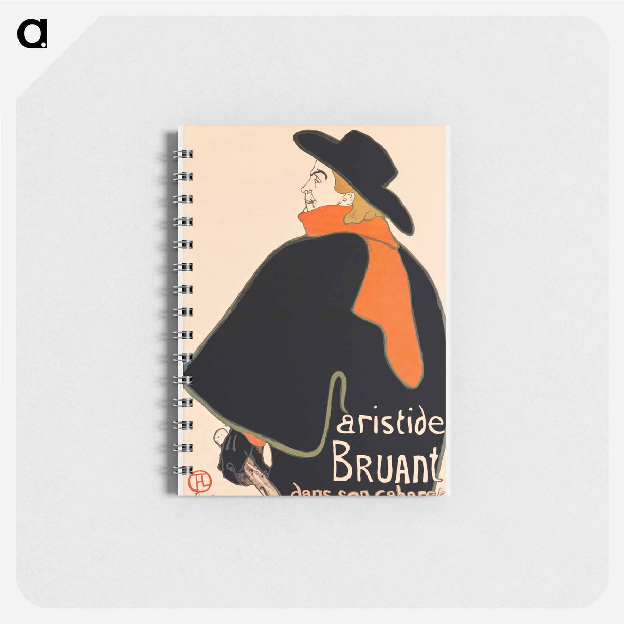 アートメモ帳-Aristide Bruant in his Cabaret - アンリ ド トゥールーズ ロートレック Memo.