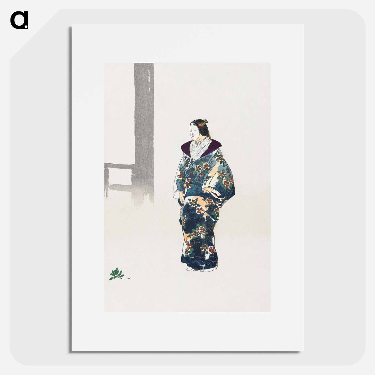 アートポスター-Actor in the No Play Tomonaga - 月岡 工業 Poster.