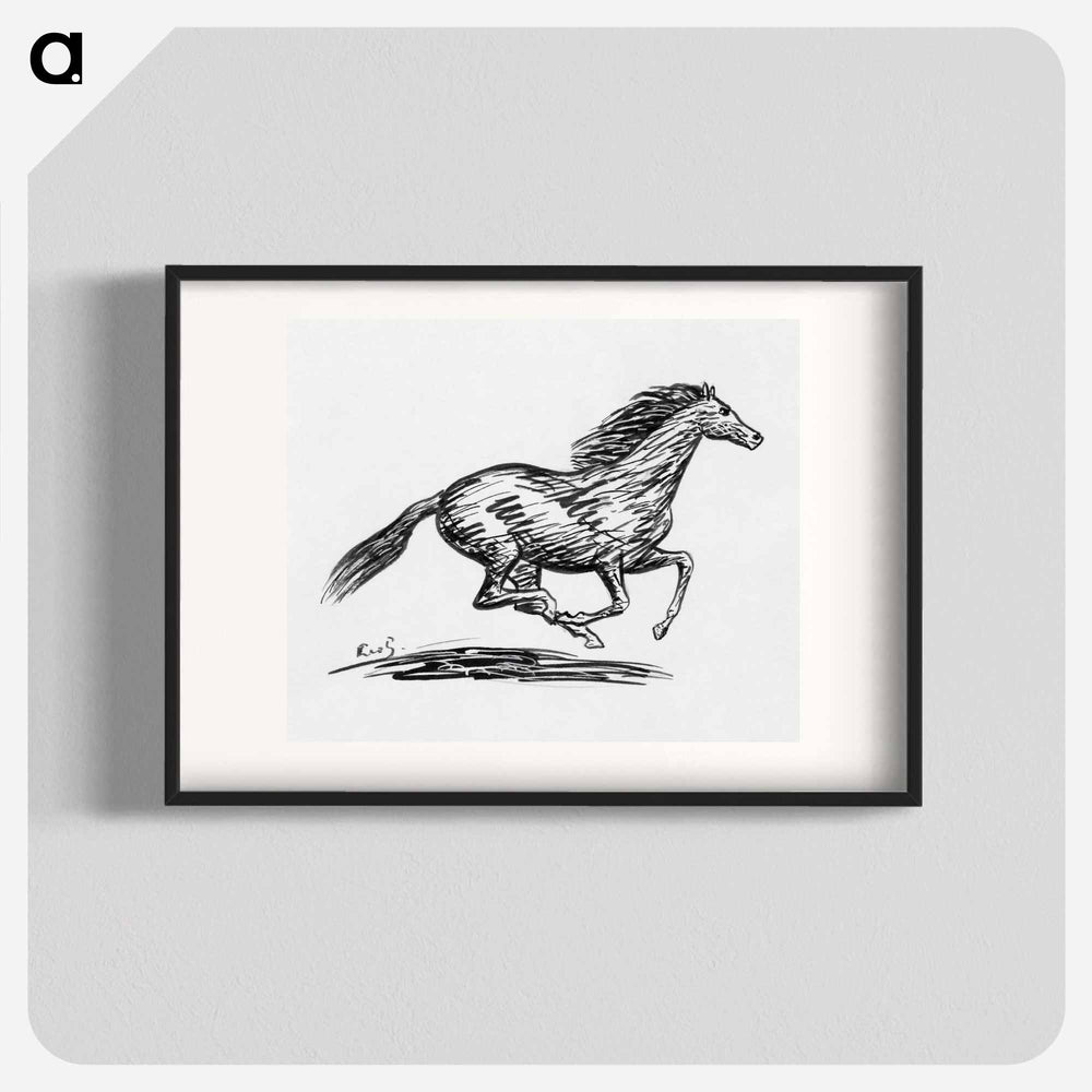 Galloping horse - Leo Gerstel Poster.