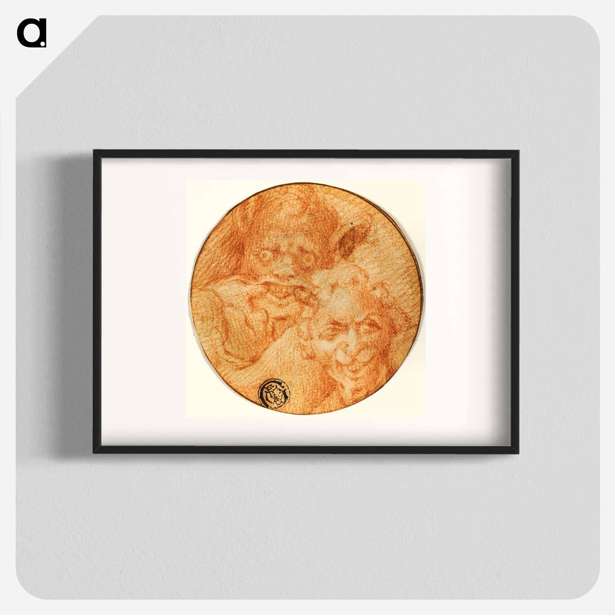 Two Devils - Michelangelo Buonarroti Poster.