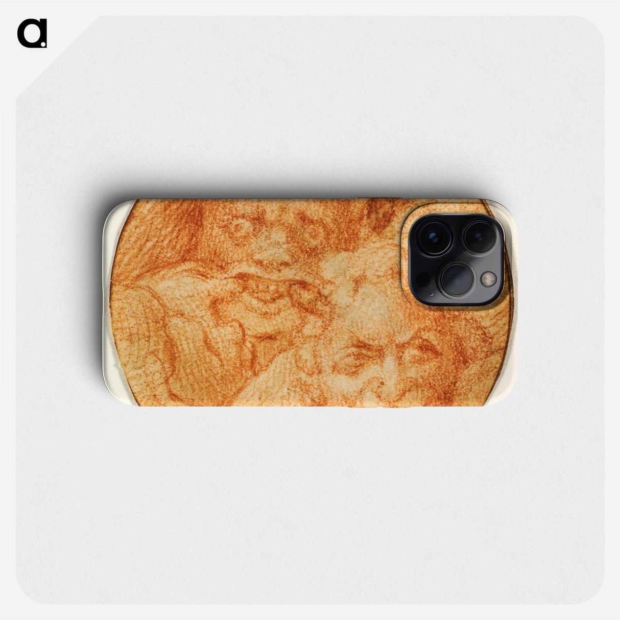 Two Devils - Michelangelo Buonarroti Phone Case.
