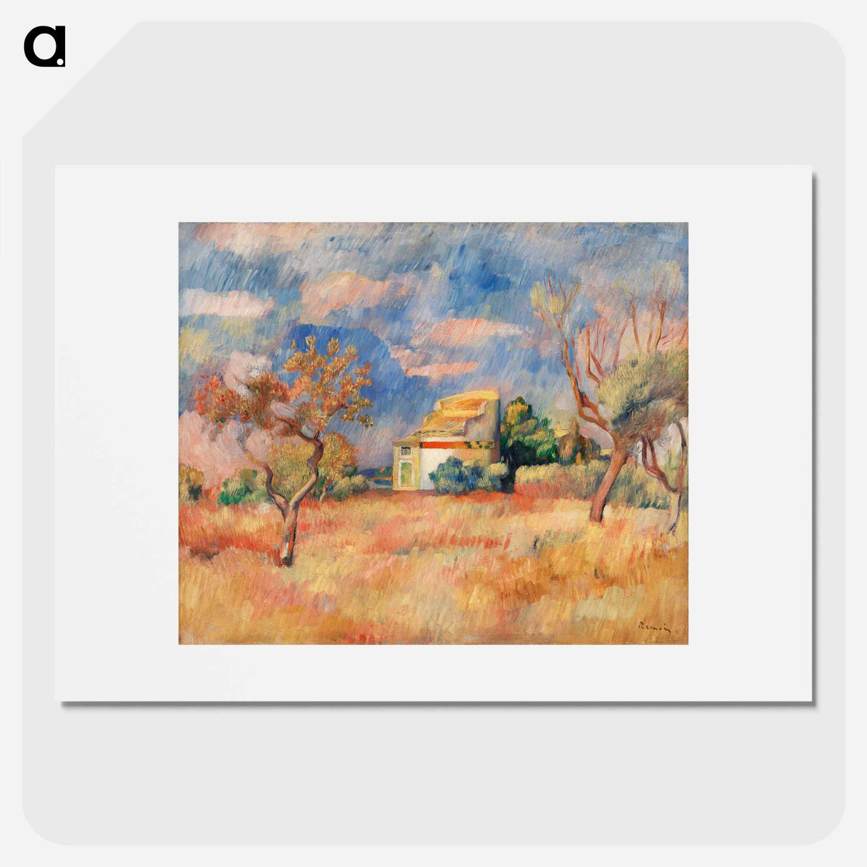 Dovecote at Bellevue - Pierre-Auguste Renoir Poster.