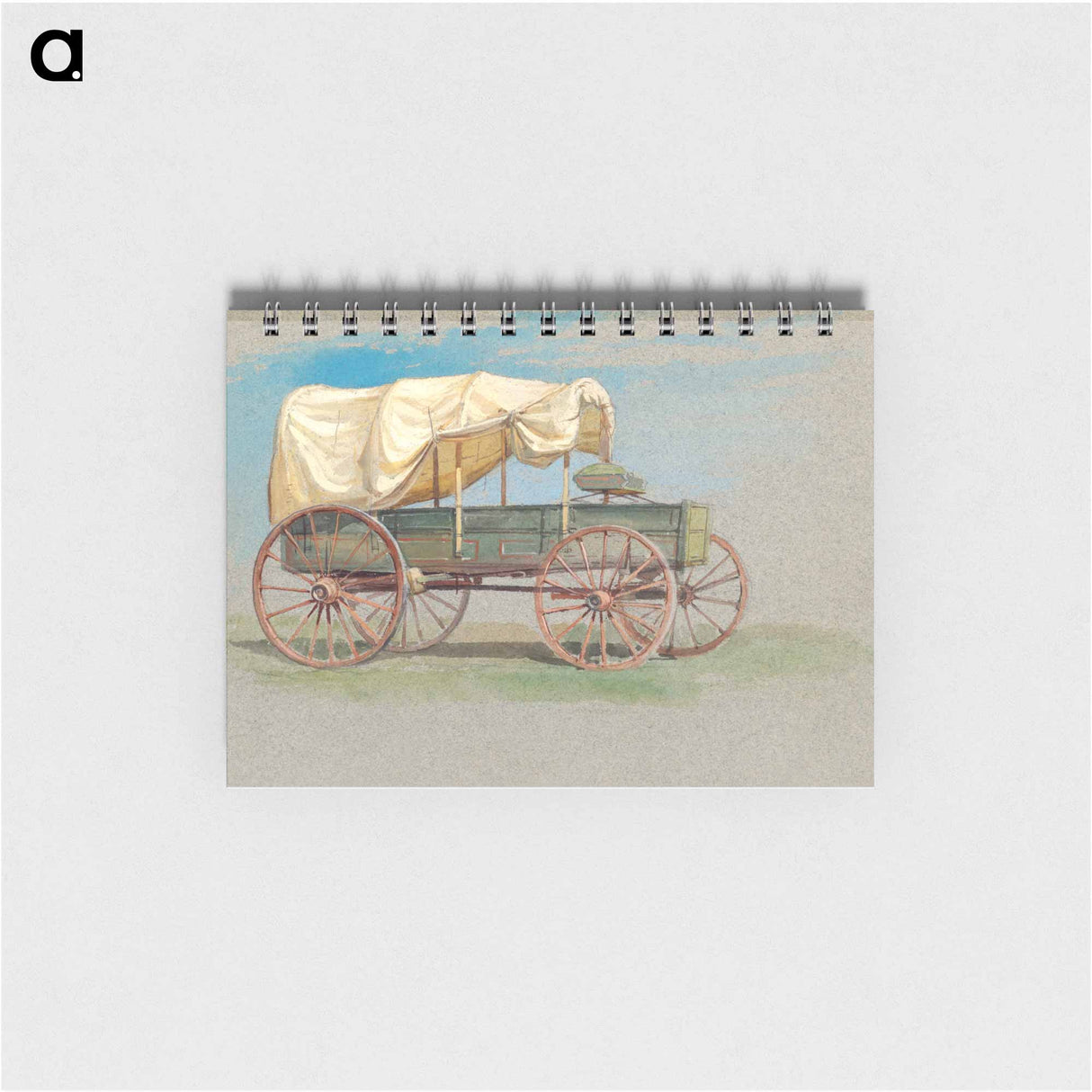 アートメモ帳-A Covered Wagon - サミュエル コールマン Memo.