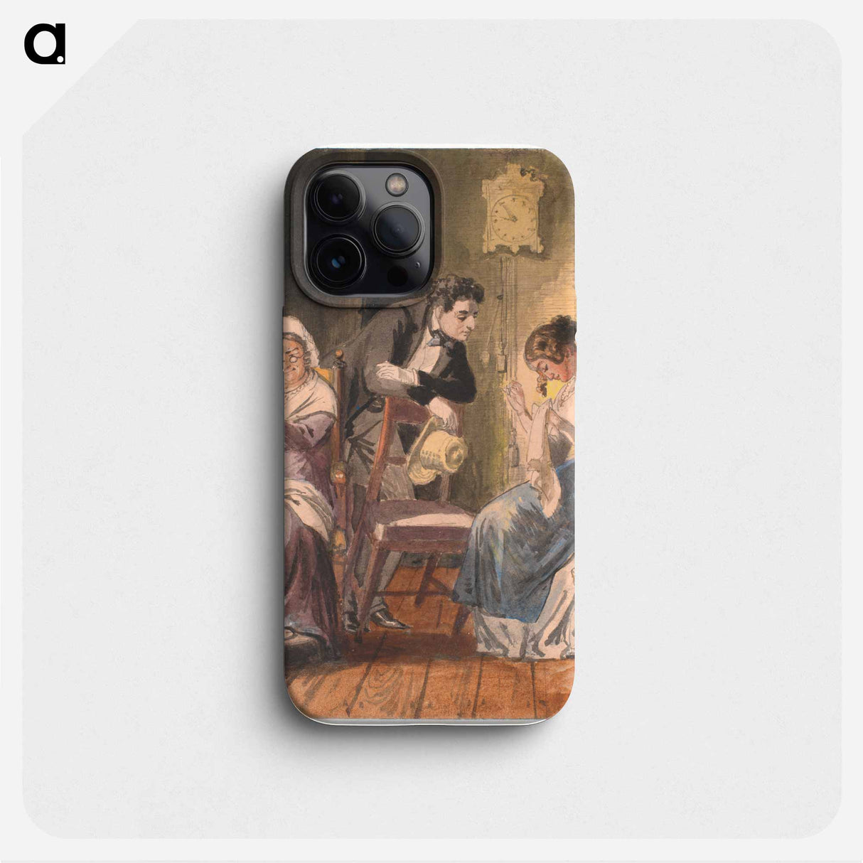 A visit (A visit from everyday life) - Wilhelm Marstrand Phone Case.