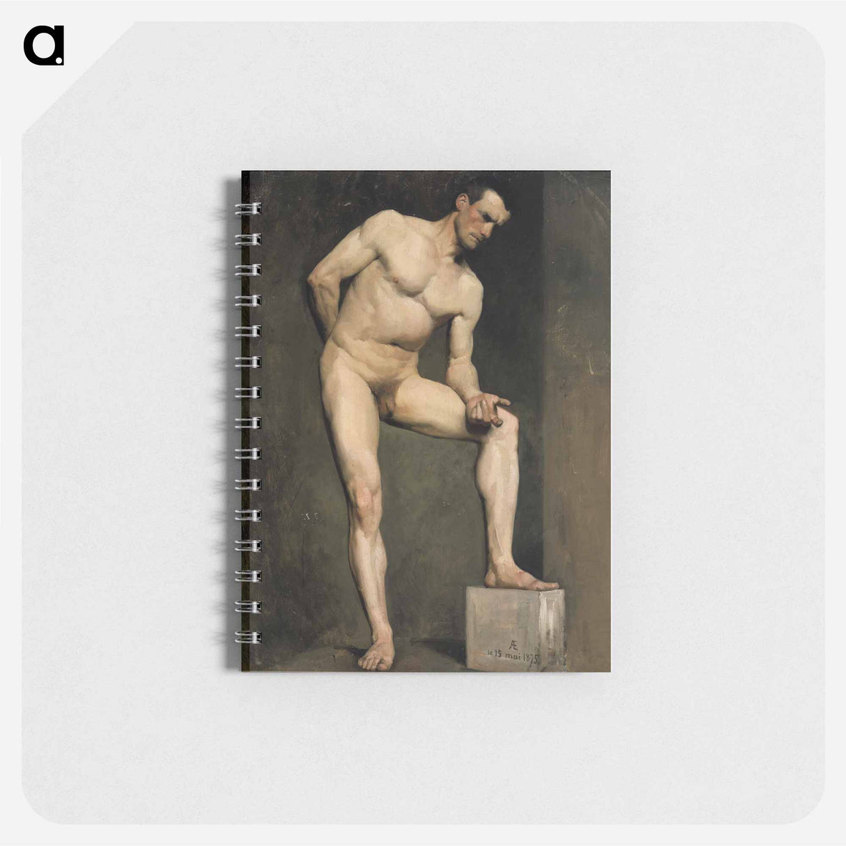 Miesmalli, akatemiaharjoitelma - アルバート エーデルフェルト Memo.