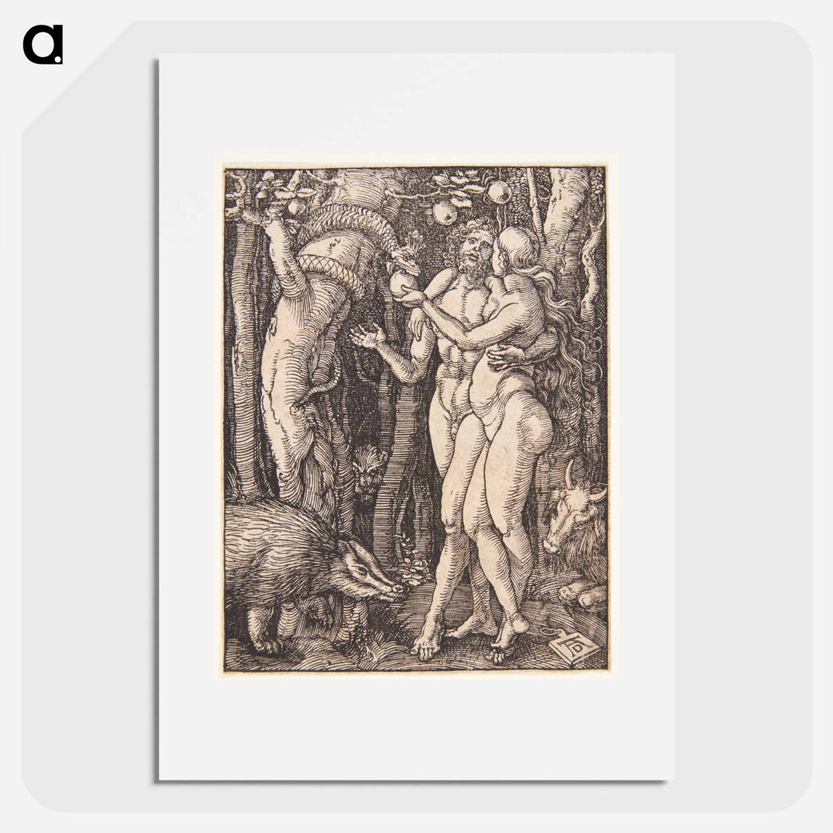 The Fall of Man - アルブレヒト デューラー Poster.