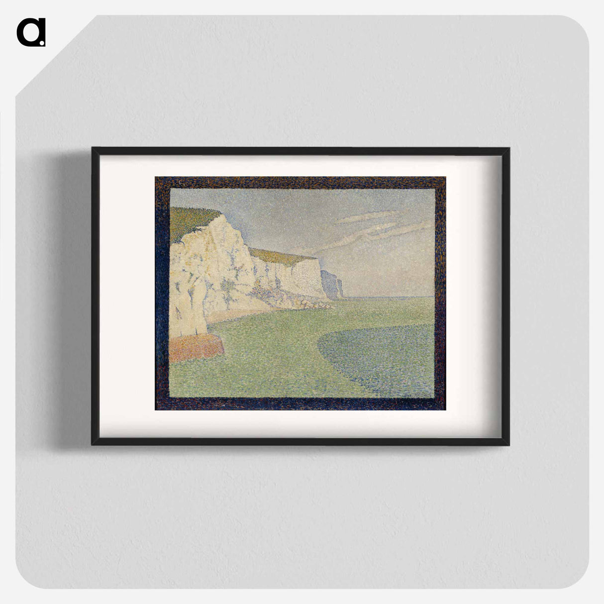 The cliffs of dover; the cliffs at south foreland - アルフレッド ウィリアム フィンチ Poster.