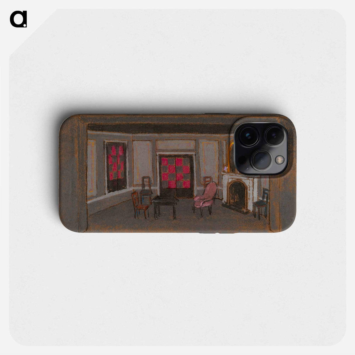 Alice's Living Room: False Proscenium - Alice in Wonderland Phone Case.