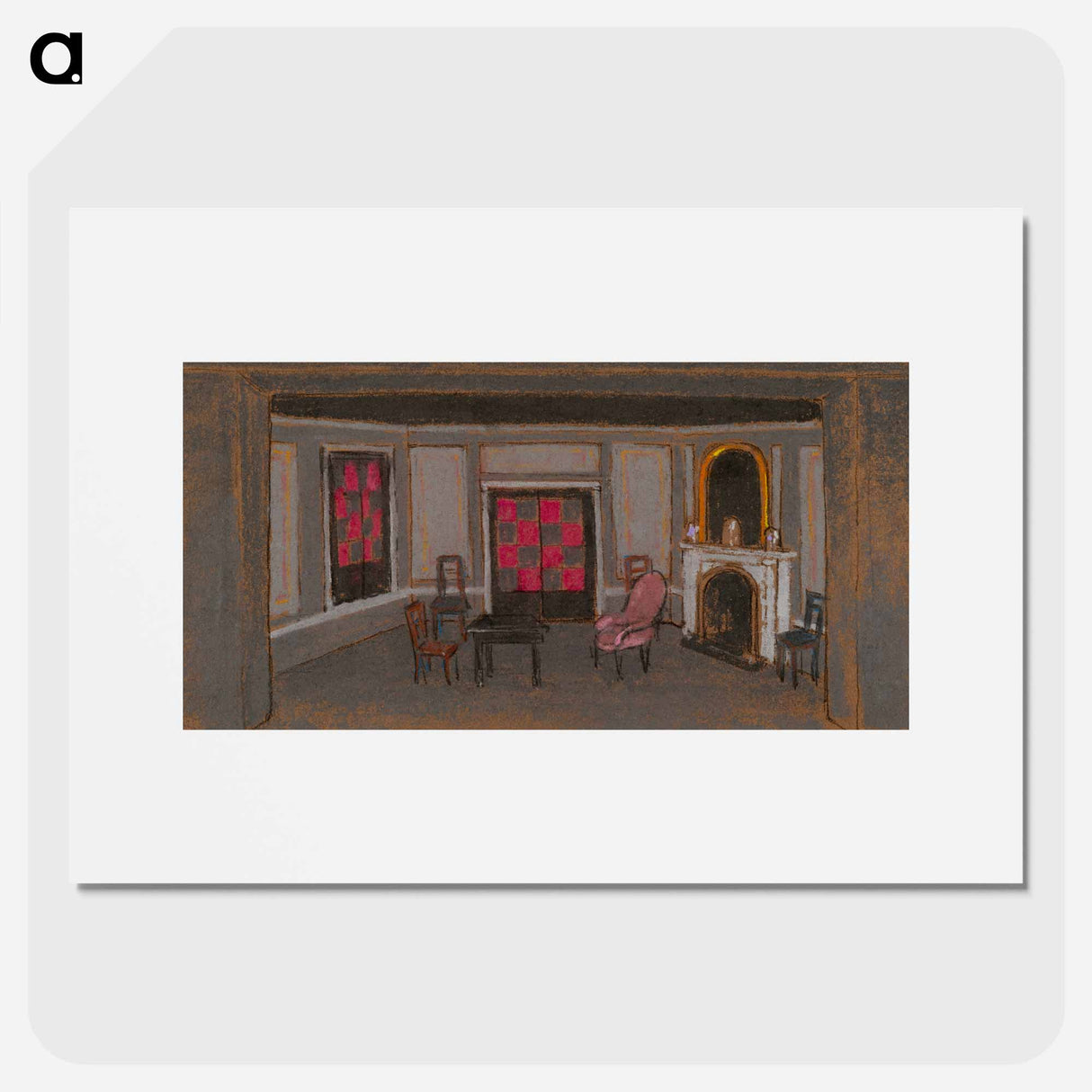 アートポスター-Alice's Living Room: False Proscenium - 不思議の国のアリス Poster.