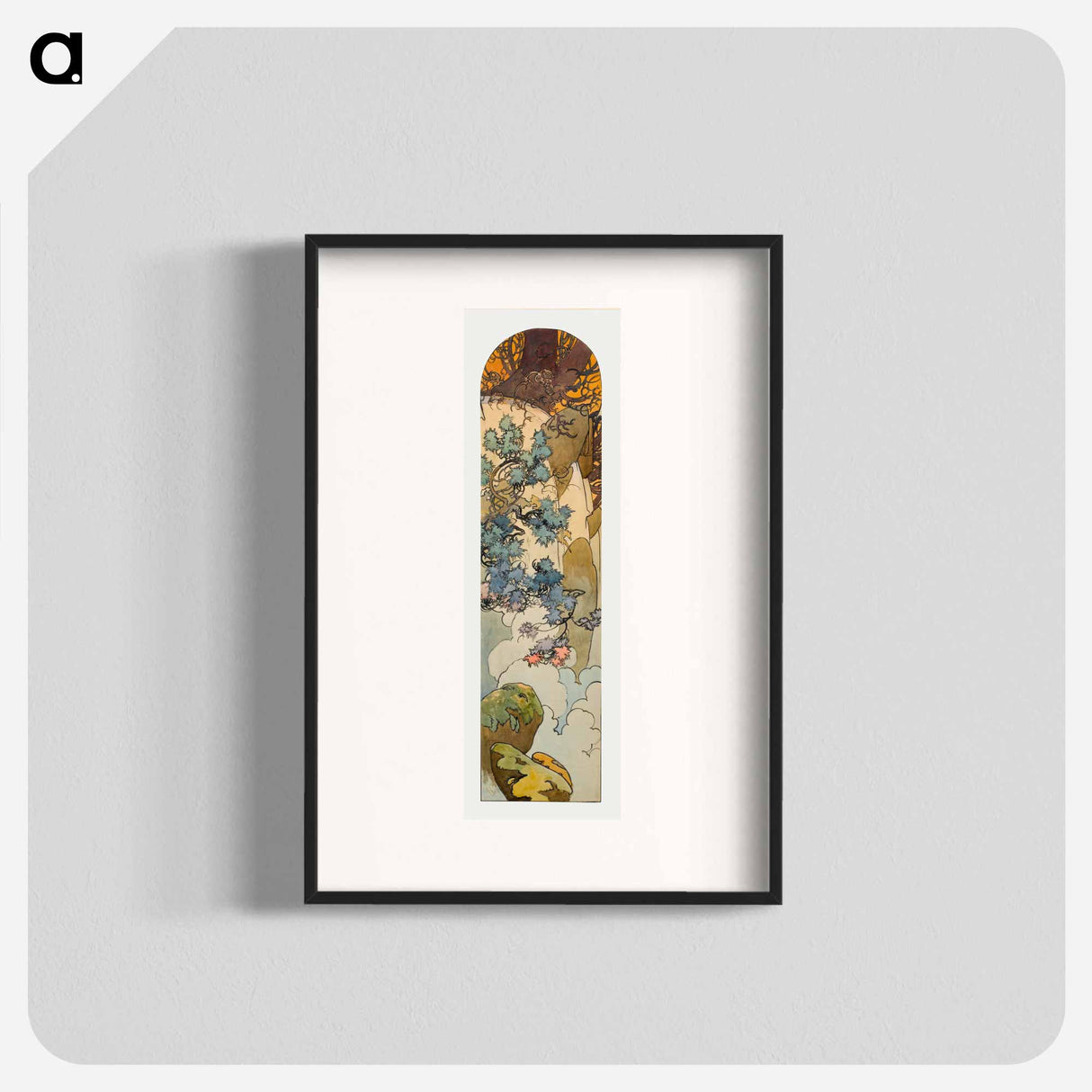 アートポスター-Stained glass box for the Fouquet jewelry store - アルフォンス ミュシャ Poster.