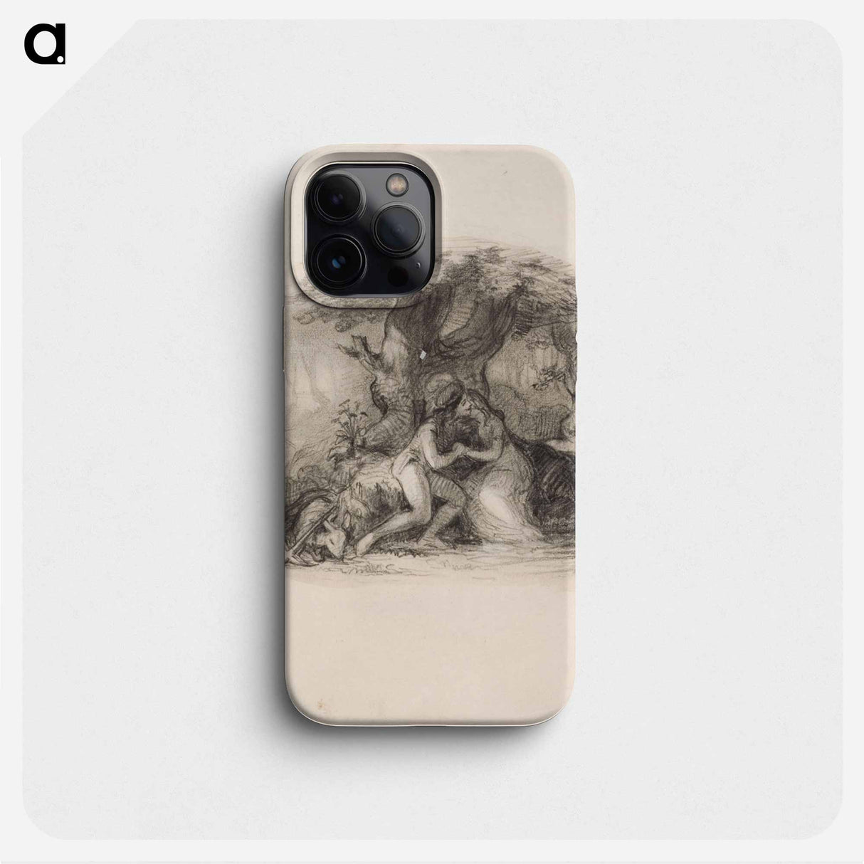 Rakastavaiset muhkuraisen tammen alla - アンダース エクマン Phone Case.