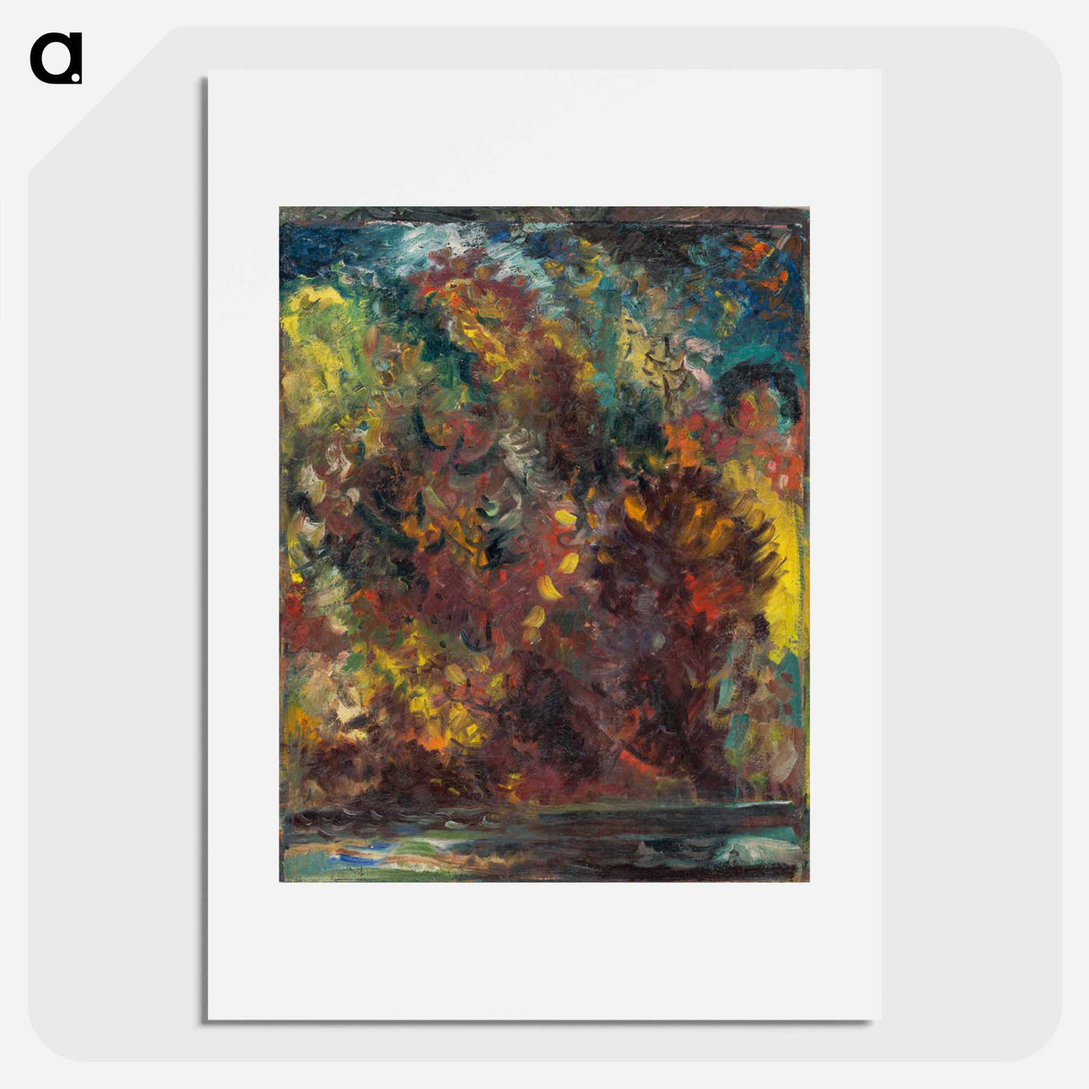 Autumn on a river bank - アーノルド ピーター ワイズ クビンチャン Poster.