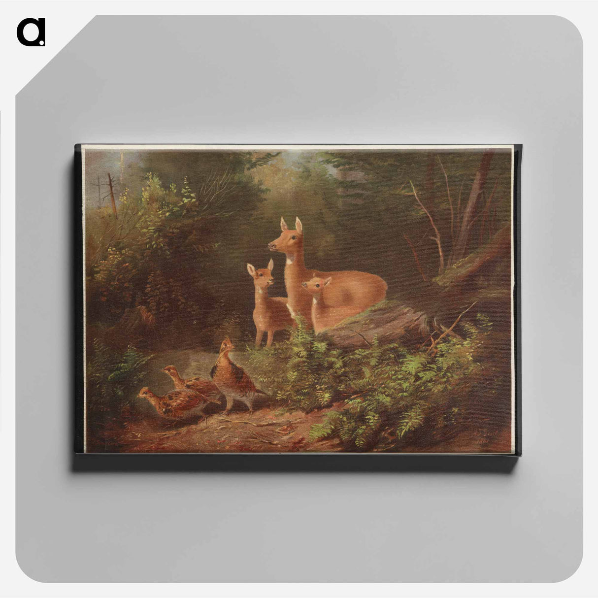 Alarm - アーサー フィッツウィリアム テイト Canvas.