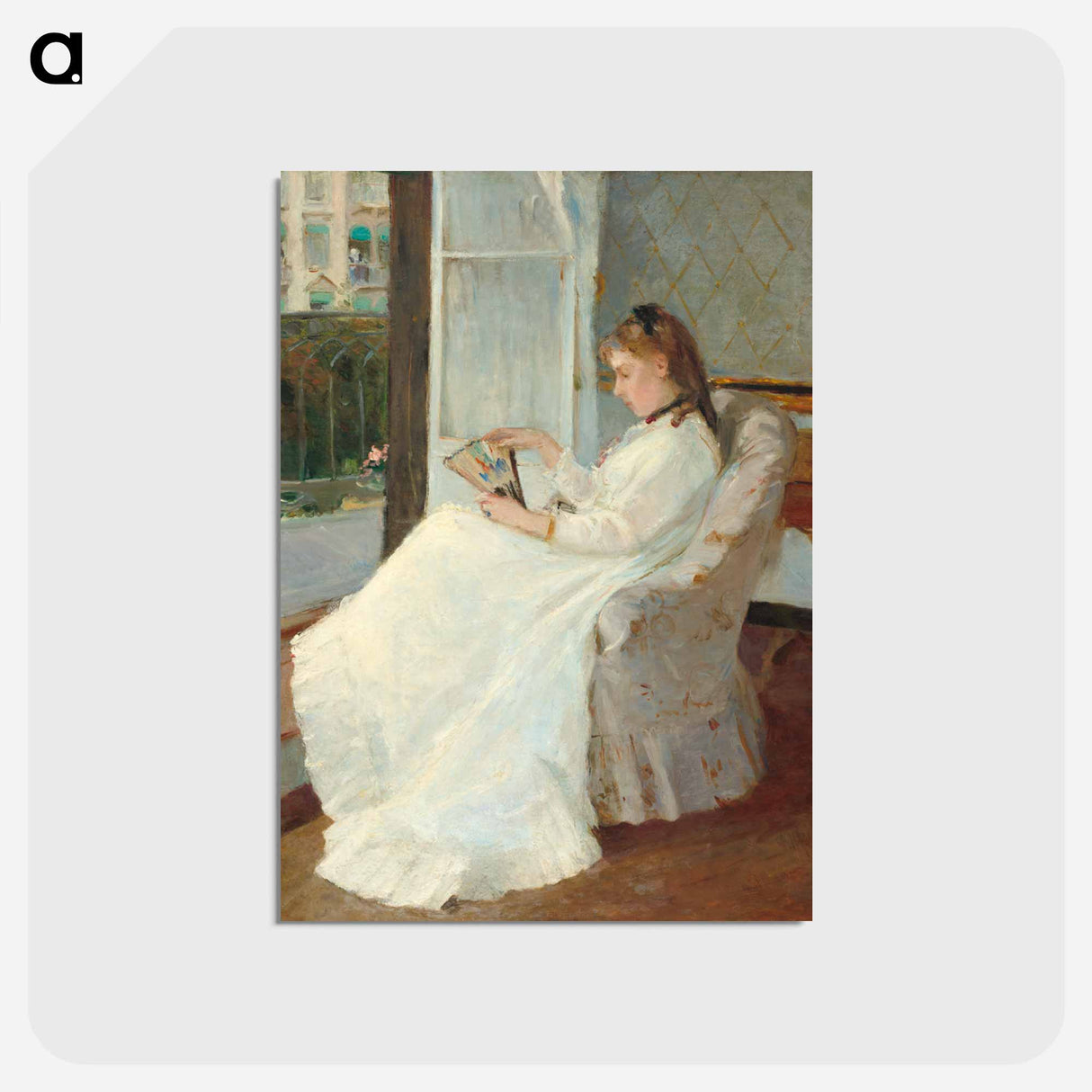 アートポストカード-The Artist's Sister at a Window
- ベルト モリゾ Postcard.