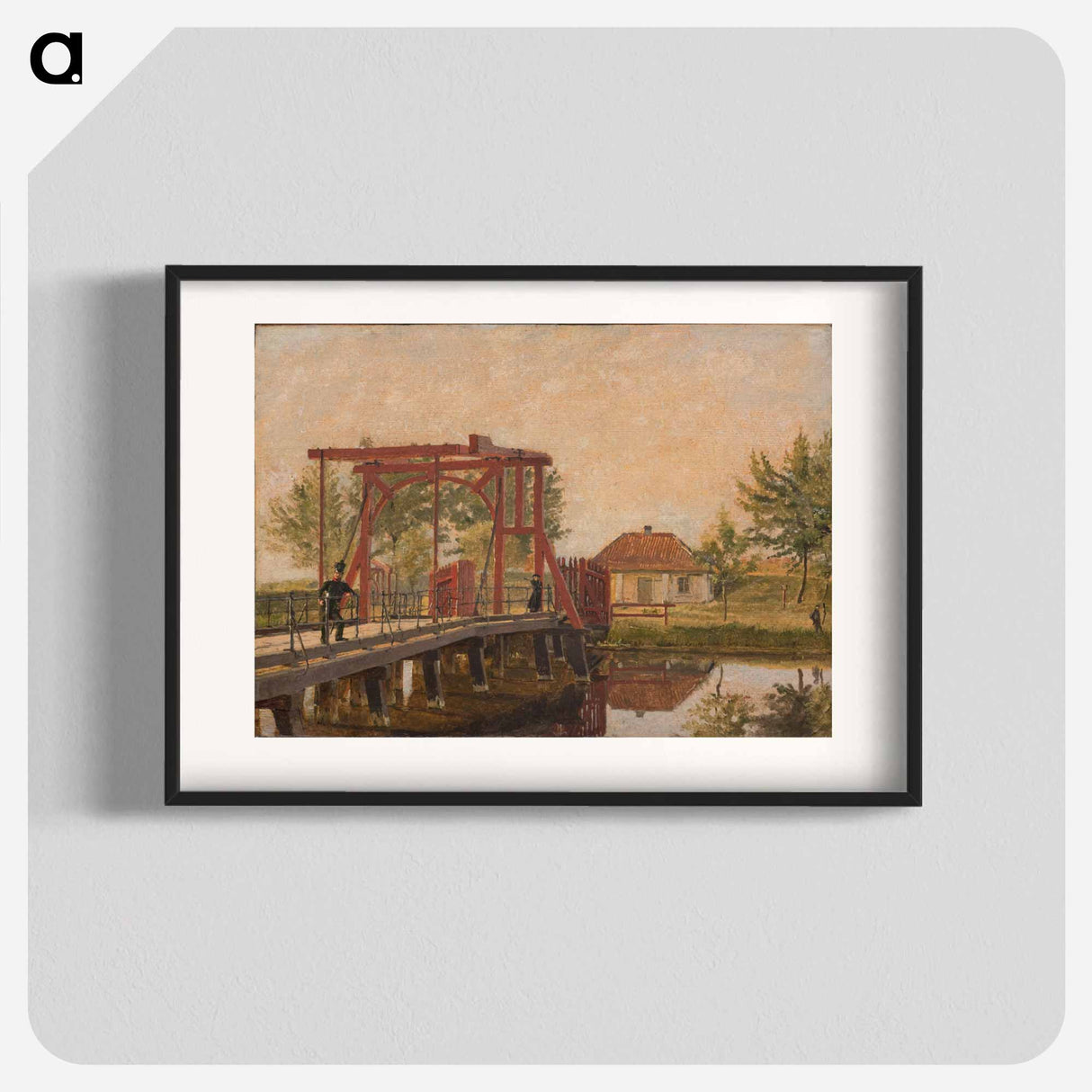 Part of the northern Kastelsbro.Study - クリステン ケプケ Poster.