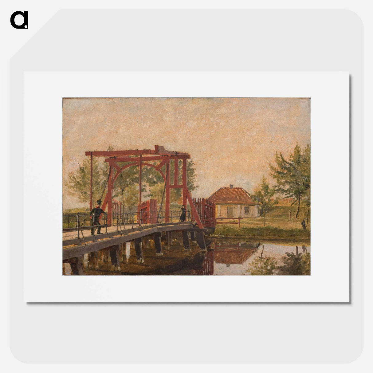 Part of the northern Kastelsbro.Study - クリステン ケプケ Poster.