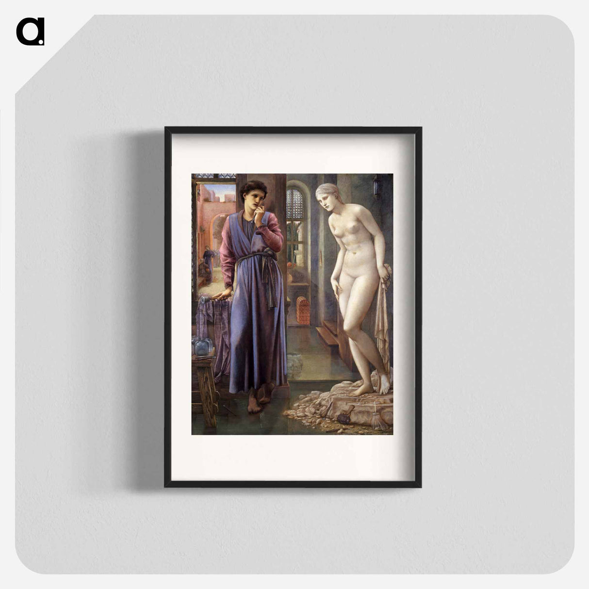 Pygmalion and the Image - The Hand Refrains - エドワード バーン ジョーンズ Poster.