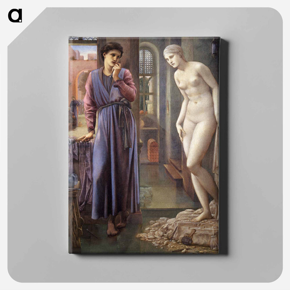 Pygmalion and the Image - The Hand Refrains - エドワード バーン ジョーンズ Canvas.