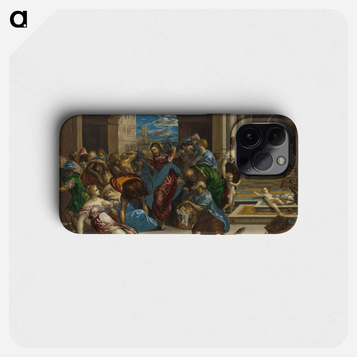Christ Cleansing the Temple - エル グレコ Phone Case.